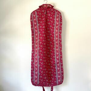 Vintage Vera Bradley Floral Quilted Cottagecore Boho Coastal Grandma Garment Bag